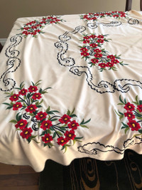EMBROIDERED TABLECLOTH $25.00