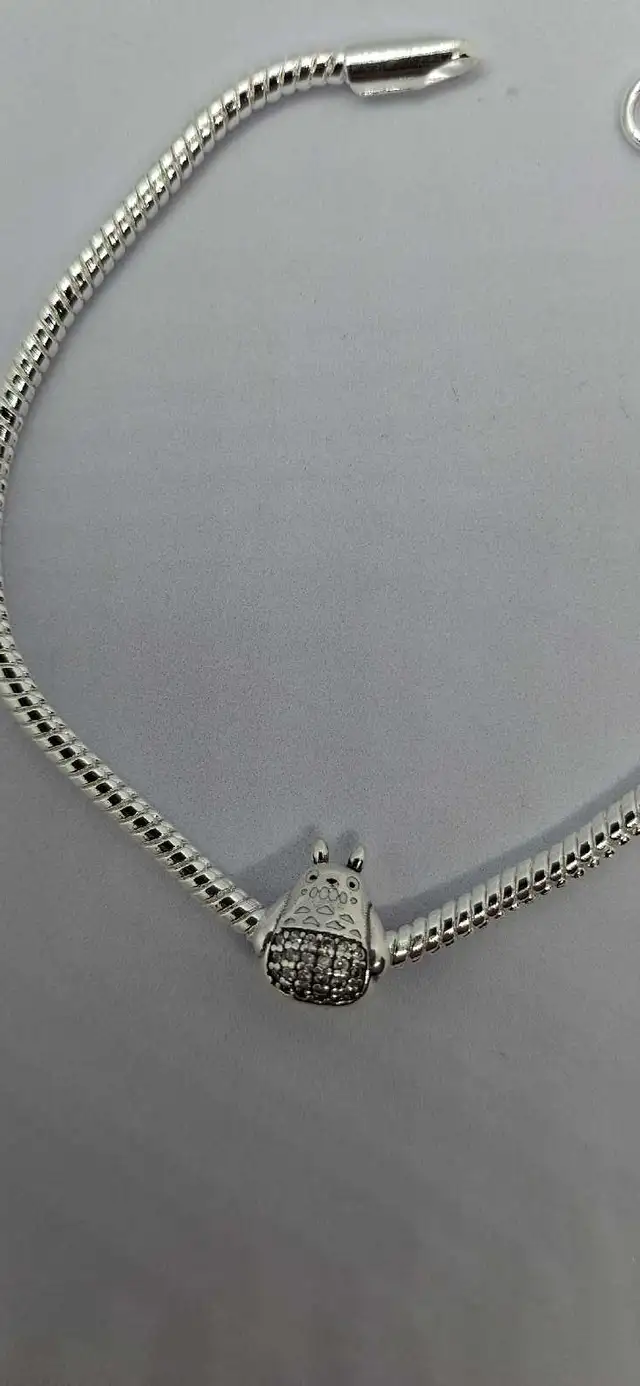*New* Studio Ghibli Totoro 925 Silver Charm with Zircon Gemstone in Jewellery & Watches in Mississauga / Peel Region - Image 3