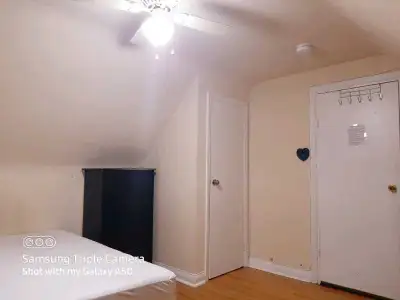 A 2nd Upper Floor Private Furnished Master bedroom with Large Window for rent near Kennedy rd and La...