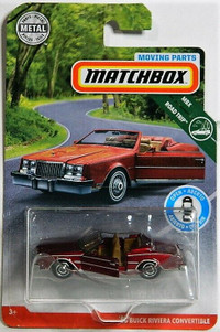 Matchbox Moving Parts 1/64 '83 Buick Riviera Convertible Diecast