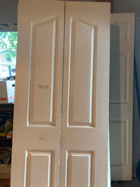 BI-FOLD CLOSET  DOORS (2 of them, but different style), $50 each