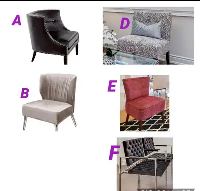 Brand new condition, only used for staging. Pic A: Black Tufted Velvet with nail head trim. 28x28x30...