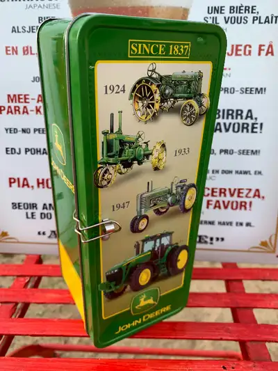 $15, Mini Locker Bank, John Deere since 1837, View more