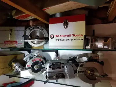 vintage collection - Porter Cable tools Mall saw - Studebaker, View more