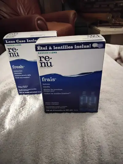 2 boîte de produits à lentille incluant étuis à lentilles, View more