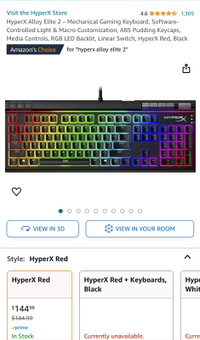 HyperX Alloy Elite 2 – Mechanical Gaming Keyboard