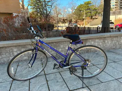 Ladies Trek 750 bicycle. 17” frame. Purchased about 1999; stored indoors with light use. Recently tu...