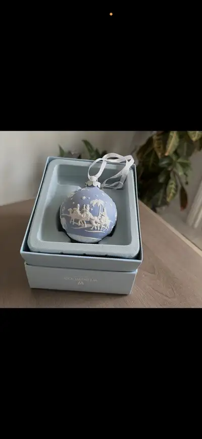 BNIB Nativity, Mary, Joseph, & Baby Jesus Ornament By Wedgwood, View more