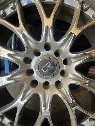 Full set of tires and sport rims. In great shape - performance summer tires.