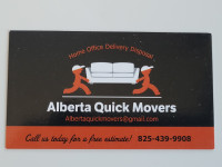 Alberta Quick Movers from $69/hr