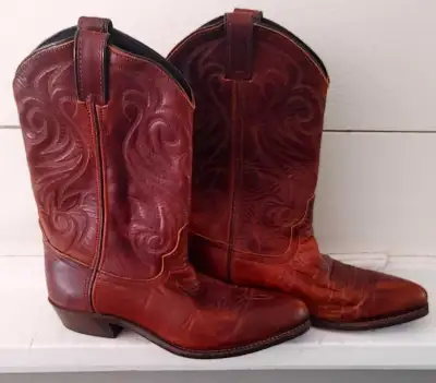 Leather Cowboy Boots, View more
