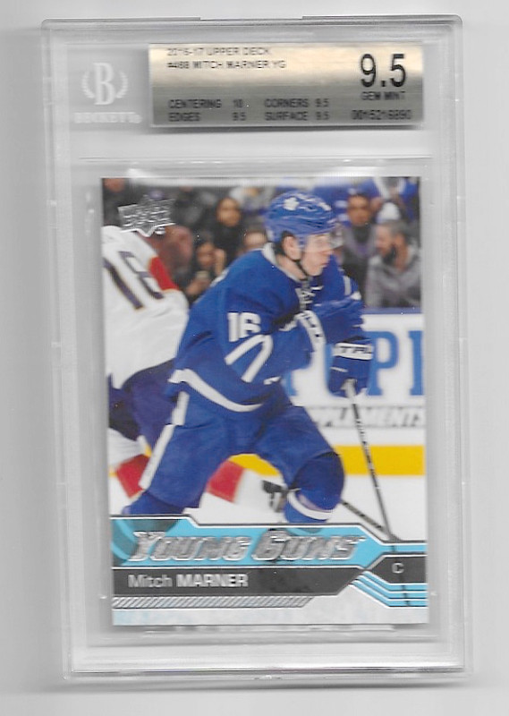 2016-17 MITCH MARNER YOUNG GUNS BGS 9.5, HIGH SUBS in Arts & Collectibles in St. Catharines