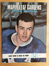 Maple Leaf Gardens Hockey Magazine - Dave Keon