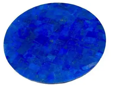 Round Lapis Lazuli patchwork table top, View more
