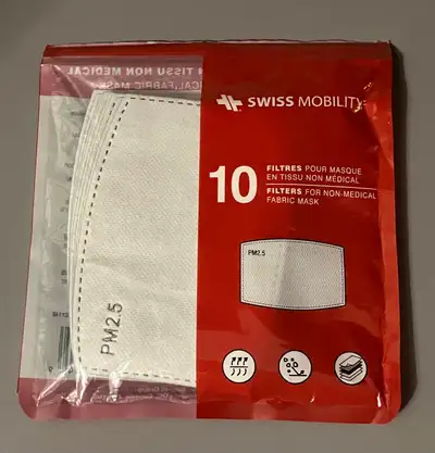 NEW Swiss Mobility - Filters for Masks - Pack of 10, View more