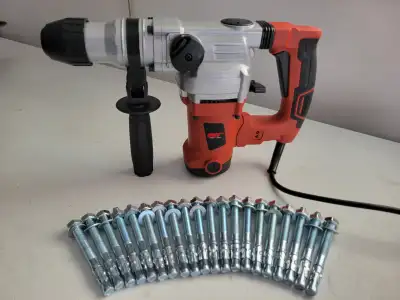 Rotatory Hammer Drill with 20 Pack Wedge Anchors, View more