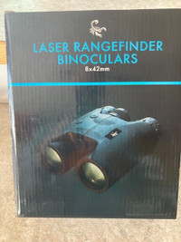 Scorpion 8 x 42 Laser Range Finding Binoculars