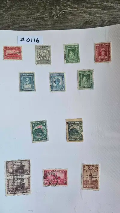 STAMPS CANADA Used (1866-1947) NEWFOUNDLAND/QUEBEC/CANADA #0116, View more