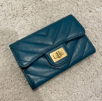 Chanel chevron reissue flap card holder wallet