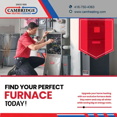 Furnace giving you trouble? Get it diagnosed and repaired for just $39.99! Contact Cambridge Heating...