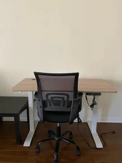 Height-Adjustable Standing Desk + Ergonomic Office Chair Bundle, View more