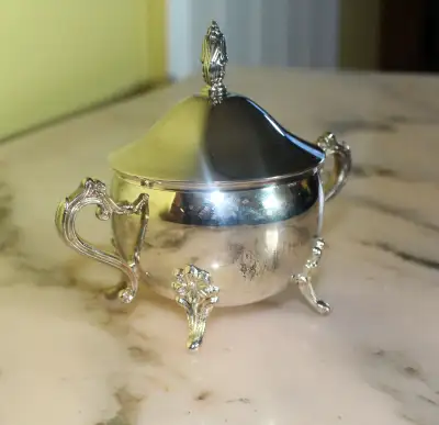 Vintage Silver Plated Sugar Bowl Kitchenware, View more