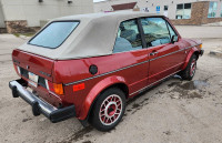 1985 VW Cabriolet Wolfsburg Edition in crimson red