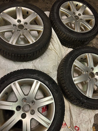 205/55R16x4 winter tires on rims. Almost new condition 