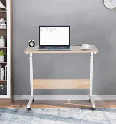 Portable Mobile Standing Desk Computer Table, View more