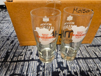 12 Molson Canadian glasses for Sale