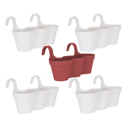 Capri Triple Hanging Pot patio balcony planters backets pots Set, View more
