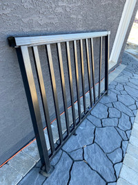 Aluminum black deck railing 