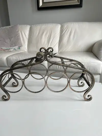 Pewter wine rack, View more