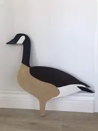 Canada goose lawn art