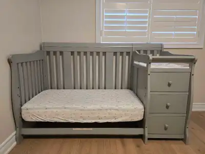 Crib and mattress, View more