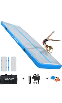 AKSPORT Inflatable Air Track Tumbling Mat for Fitness with Elect