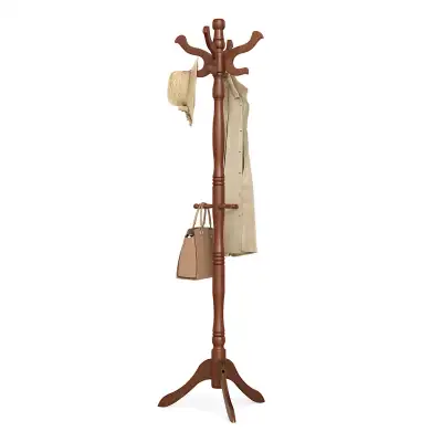 VASAGLE Solid Wood Coat Rack, View more