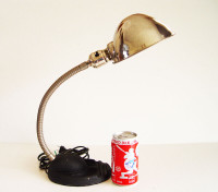 Antique Gooseneck "GIANT" Desk Lamp with Deco Base