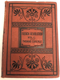 Antique 1837 Books - The French Revolution by Thomas Carlyle