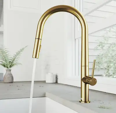 kitchen faucet matte brushed gold , View more
