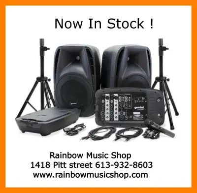 Back in stock : Gemini portable PA system, View more