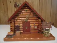 Log Cabin clock for sale