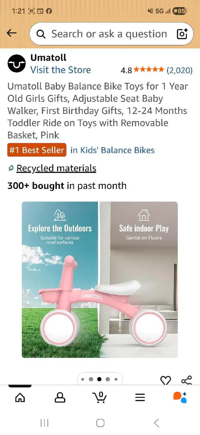 Toddlers Balance Bike in Kids in London - Image 9