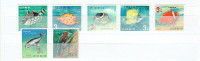 JAPON. Série de 7 timbres neufs, "POISSONS/FISH".