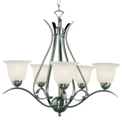 NEW ASPEN 24" 5 GLOBE CHANDELIER, View more