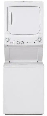GE Stacked washer/dryer unit