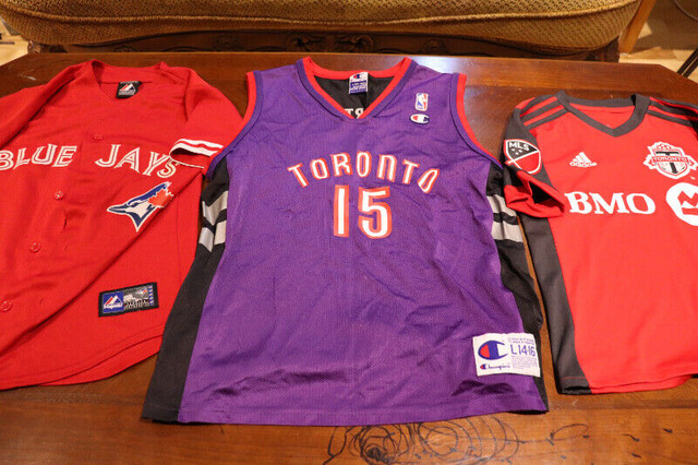 YOUTH CANADA TORONTO BLUE JAYS , RAPTORS AND FC OFFICIAL JERSEYS in Other in Mississauga / Peel Region - Image 3