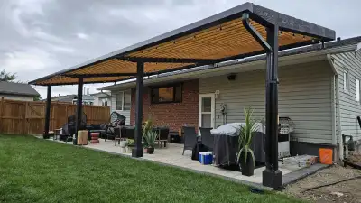 POLYCARBONATE PANELS for Deck Cover, Pergola, Gazebo, Hot tub enclosure, Basement entrance, Car Port...