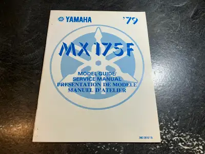 1979 Yamaha MX175F Motocross Dirtbike Model Guide Service Manual, View more