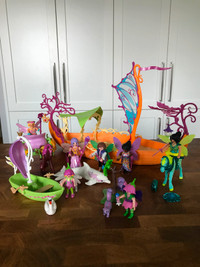 4 ensembles Playmobil Fairies complets et comme neufs